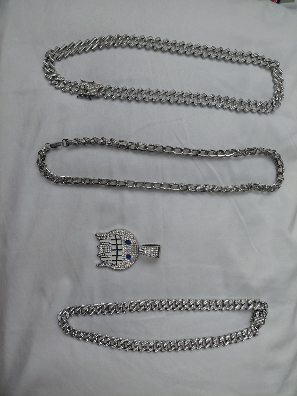 Iced out cubic zirconia jewelry collection $25